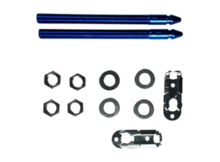 Hoodpin aluminium &quot;Slide-latch / DZUS &quot; stijl blauw